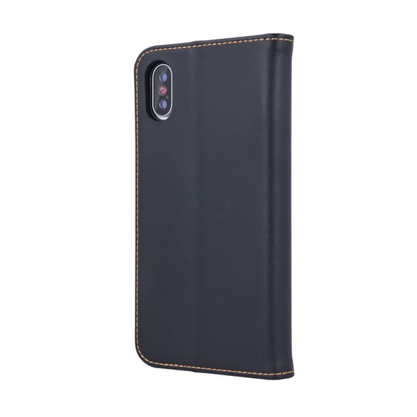 Läderfodral med ställ & kortfack till Samsung Galaxy M34 5G - Svart