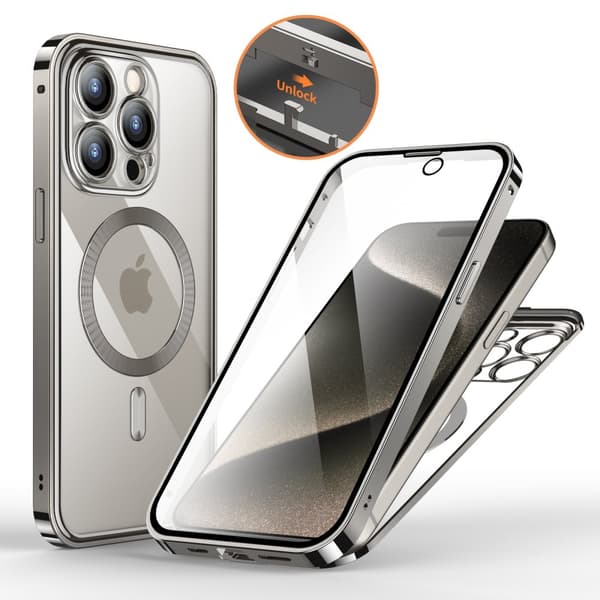 INF iPhone-deksel med skjermbeskytter for iPhone 15-serien iPhone 15 Pro Max