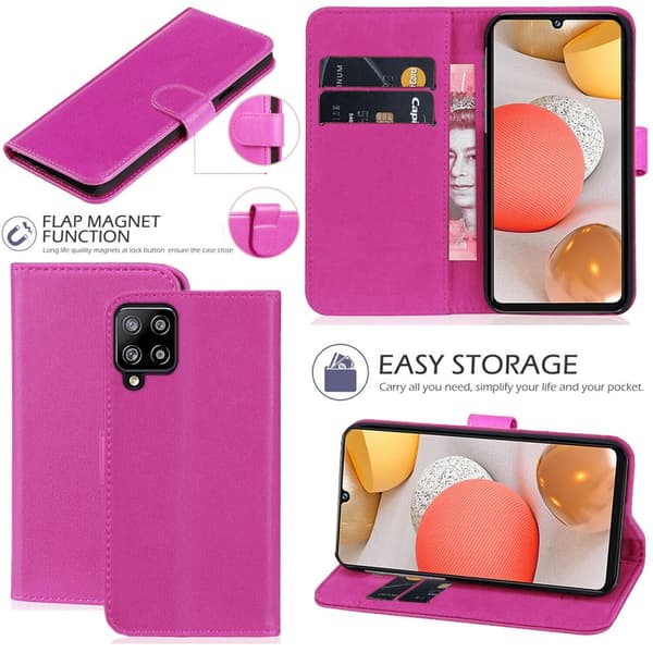 Wallet Case Leather Flip Phone Cover Samsung Galaxy A13 5G Pink