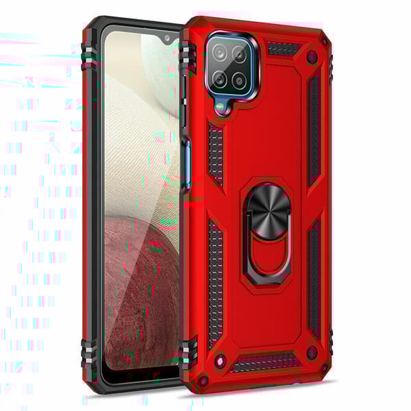 Armor Phone Case Anti-shock Ring Stand Cover Samsung Galaxy S20 Red