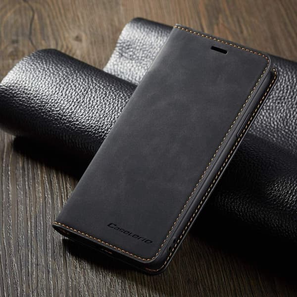 Wallet Case Leather Flip Phone Cover Stand Samsung Galaxy A34 Black