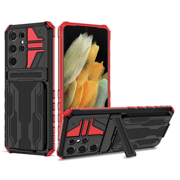 Case Ring Shockproof Magnetic Phone Cover Samsung Galaxy A22 5G Red