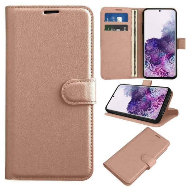 Flip Leather Phone Case Magnetic Wallet Cover Samsung Galaxy A32 5G Rose Gold