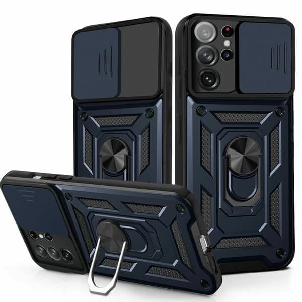 Case Ring Shockproof Magnetic Phone Cover Samsung Galaxy A55 5G Blue