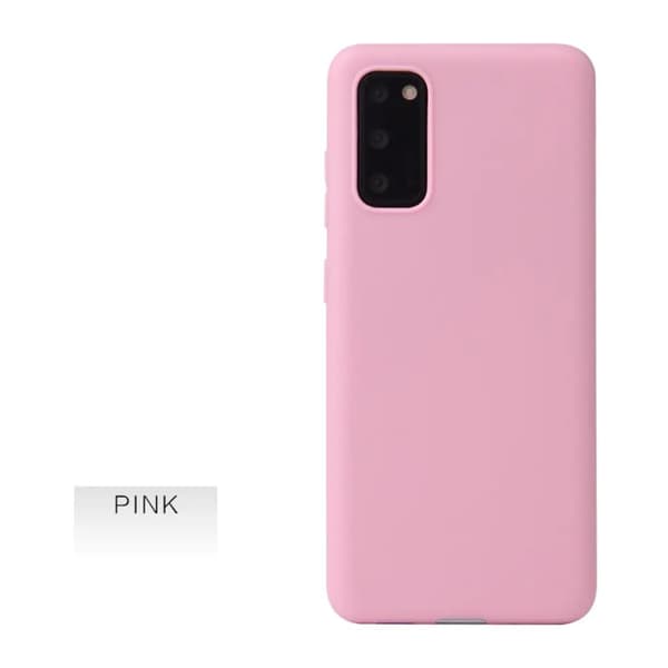Soft Matte TPU Silicone Phone Case Cover Samsung Galaxy S22 Ultra Pink