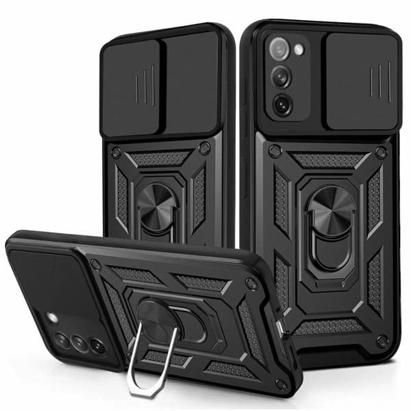 Case Shockproof ARMOUR Stand Phone Cover Samsung Galaxy S22 5G Black