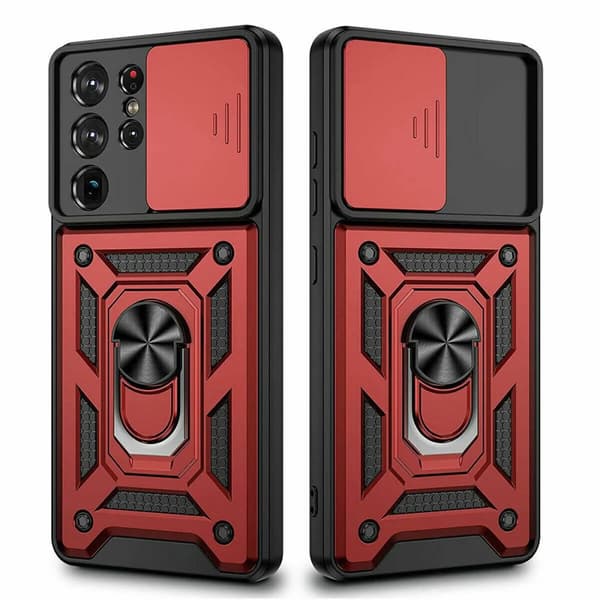 Case Shockproof ARMOUR Stand Phone Cover Samsung Galaxy A22 5G Red