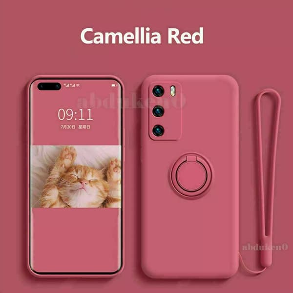 Case Shockproof Magnetic Ring Phone Cover Samsung Galaxy A15 4G/5G Camellia Red
