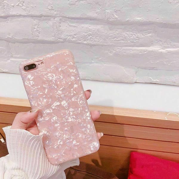Marble Shockproof TPU Phone Case Cover  Samsung Galaxy A71 4G Pink