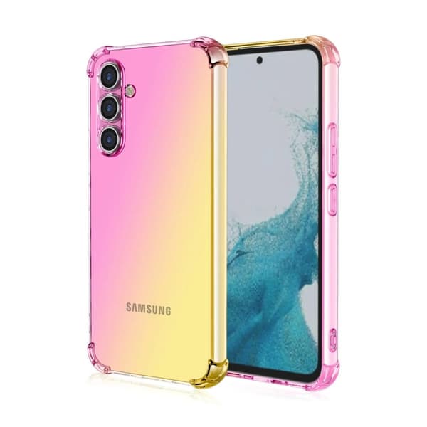 Case Shockproof Silicone Phone Cover Gel Samsung Galaxy A13 Pink + Gold