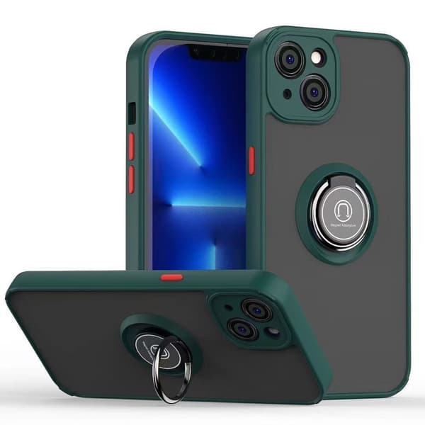 Case Ring Shockproof Magnetic Phone Cover Samsung Galaxy S22 Green