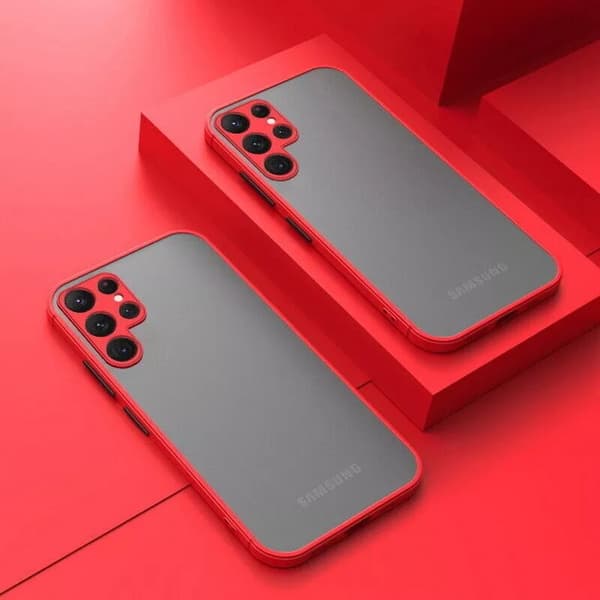 Armor Hard Phone Case Cover Samsung Galaxy S22 Red