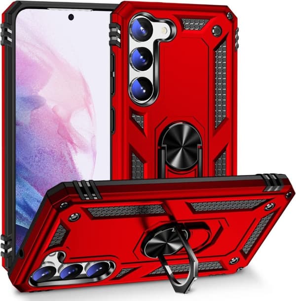 Case Shockproof ARMOUR Stand Phone Cover Samsung Galaxy A54 5G Red