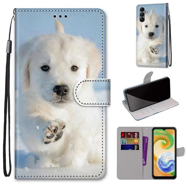 Flip Leather Phone Case Wallet Cover Samsung Galaxy A14 5G Design-28