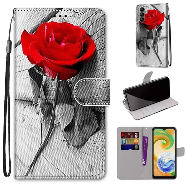 Flip Leather Phone Case Wallet Cover Samsung Galaxy A14 5G Design-27