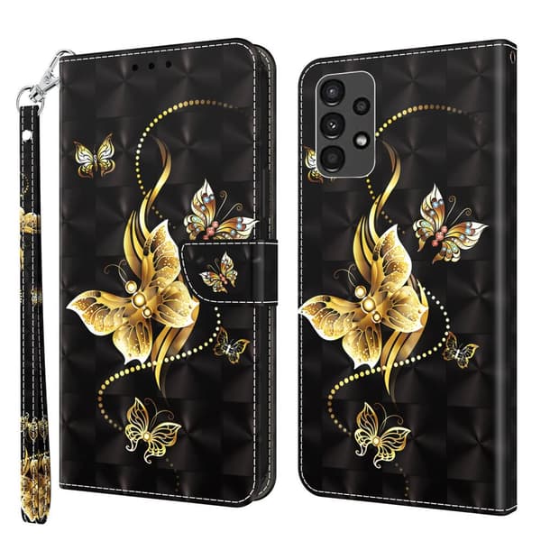 Flip Leather Phone Case Wallet Cover Samsung Galaxy A14 5G Design-22