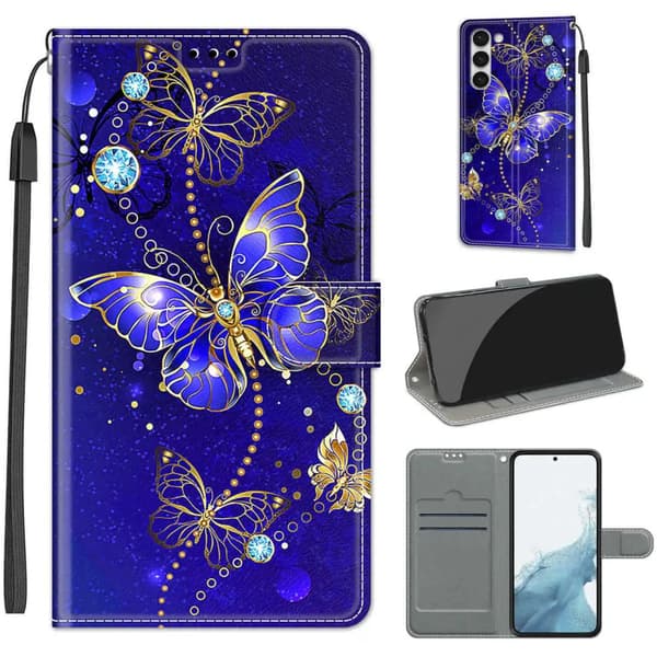 Flip Leather Phone Case Wallet Cover Samsung Galaxy A14 5G Design-21