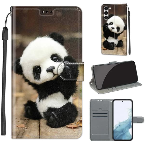 Flip Leather Phone Case Wallet Cover Samsung Galaxy A14 5G Design-17