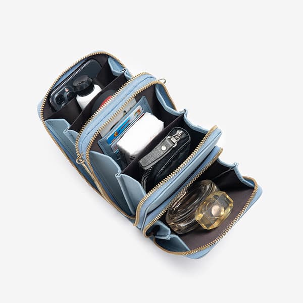 INF Berøringsskjerm for kvinner med 3-trekks enkelt-skulder mobiltelefon Messenger Bag