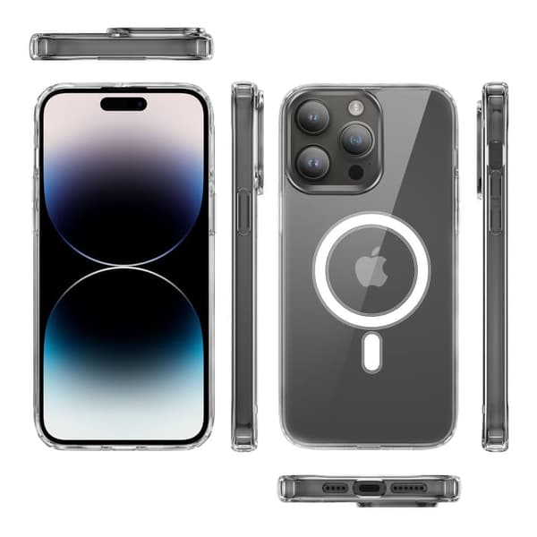 iPhone 13 Pro Max Skal Transparent - MagSafe - Stöttålig skydd