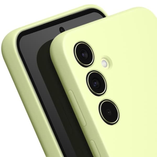 Officiellt fodral för Samsung Galaxy A55 Slim Silikon Soft Touch Samsung Lime Green
