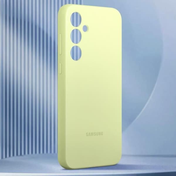 Officiellt fodral för Samsung Galaxy A55 Slim Silikon Soft Touch Samsung Lime Green