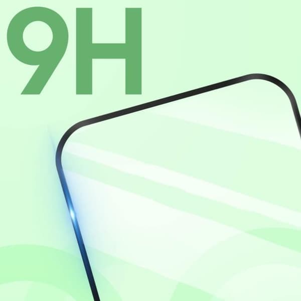 Skal till iPhone 15 Pro Max Mjukt Transparent 9H härdat glas Svart Bigben
