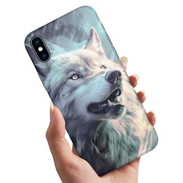 iPhone X/XS - Deksel/Mobildeksel Wolf