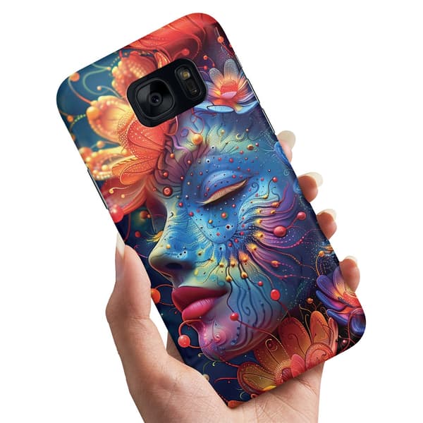 Samsung Galaxy S7 - Deksel/Mobildeksel Psychedelic