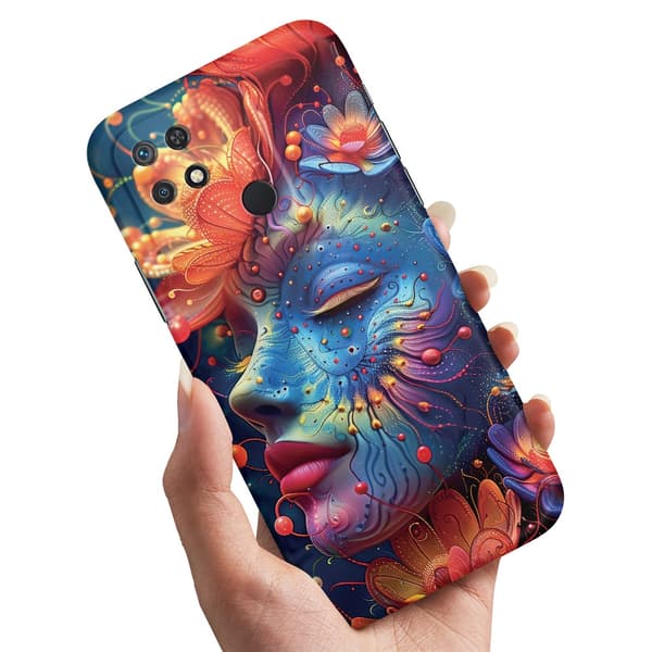 Xiaomi Redmi 10C - Cover/Mobilcover Psychedelic