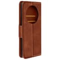 Miniatyrbild 1 av 4: Fodral för Honor Magic 6 Lite 5G Flip Wallet Support handledsrem Brun
