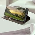 Miniatyrbild 3 av 4: Fodral för Honor Magic 6 Lite 5G - AVIZAR - Flip Wallet Support handledsrem - Mörkgrå
