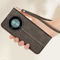 Miniatyrbild 4 av 4: Fodral för Honor Magic 6 Lite 5G - AVIZAR - Flip Wallet Support handledsrem - Mörkgrå