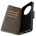 Miniatyrbild 2 av 4: Fodral för Honor Magic 6 Lite 5G - AVIZAR - Flip Wallet Support handledsrem - Mörkgrå