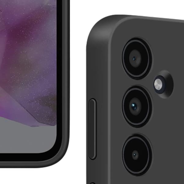 Fodral till Samsung A35 Silikonkorthållare Skyddad Kamera Original Samsung Svart