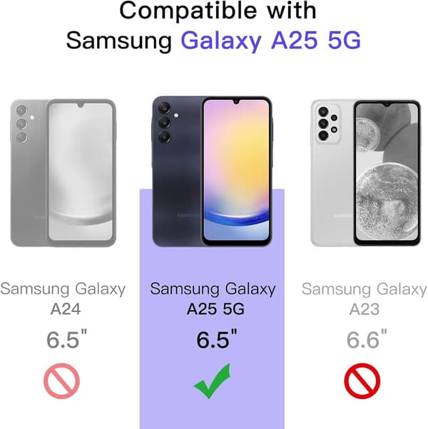 Samsung A25 - Gennemsigtig TPU-taske