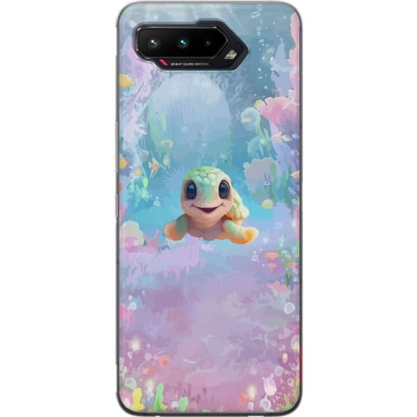 Asus ROG Phone 5 Läpinäkyvä kuori kilpikonna