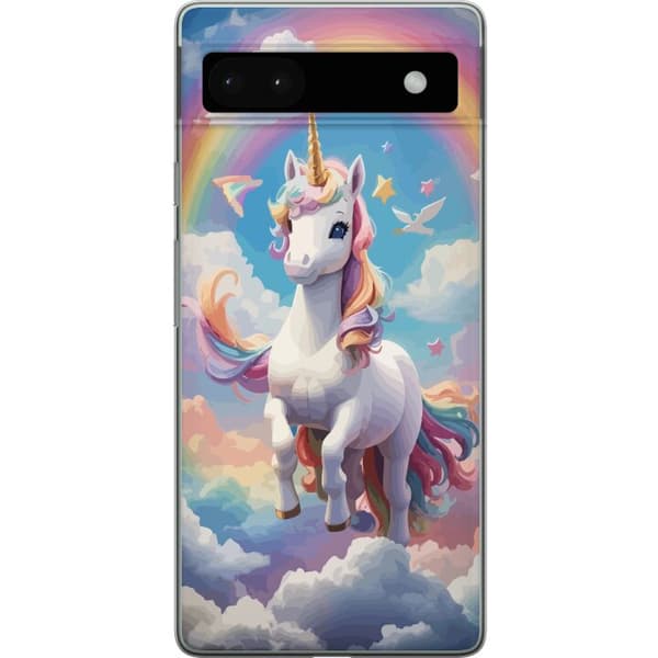 Google Pixel 6a Gennemsigtig cover Enhjørning