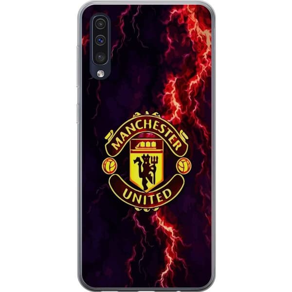 Samsung Galaxy A50 Gennemsigtig cover Manchester United