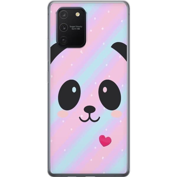 Samsung Galaxy S10 Lite Gennemsigtig cover Regnbue Panda