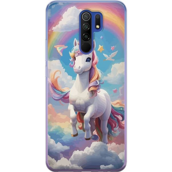 Xiaomi Redmi 9 Gennemsigtig cover Enhjørning