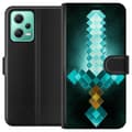 Miniatyrbillede 1 af 3: Xiaomi Redmi Note 12 Tegnebogsetui Minecraft sværd
