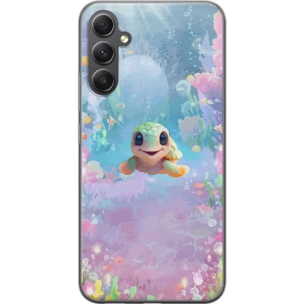 Samsung Galaxy A15 5G Gjennomsiktig deksel skilpadde