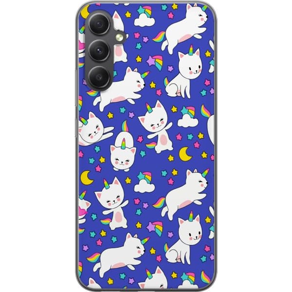 Samsung Galaxy A05s Läpinäkyvä kuori Kissakirnu