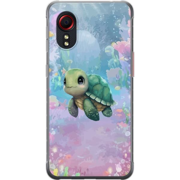 Samsung Galaxy Xcover 5 Läpinäkyvä kuori Kilpikonna