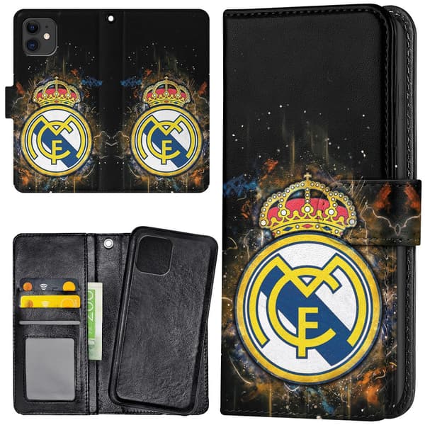 iPhone 12 Mini - Plånboksfodral/Skal Real Madrid