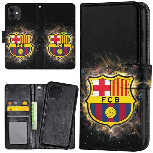 iPhone 12 Mini - Plånboksfodral/Skal FC Barcelona