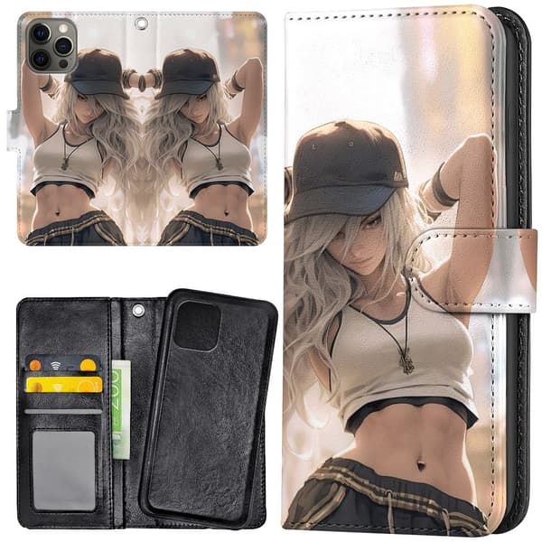 iPhone 12 Pro Max - Lommebok Deksel Street Style