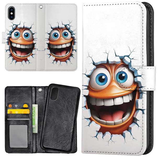 iPhone X/XS - Lommebok Deksel Emoji