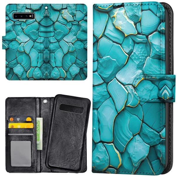 Samsung Galaxy S10 - Lompakkokotelo/Kuoret Stones